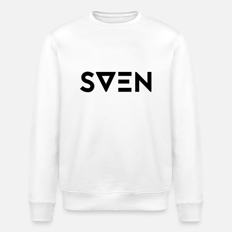 Prénom Sven - Sweat bio ROLLER Stanley/Stella Unisexe - blanc