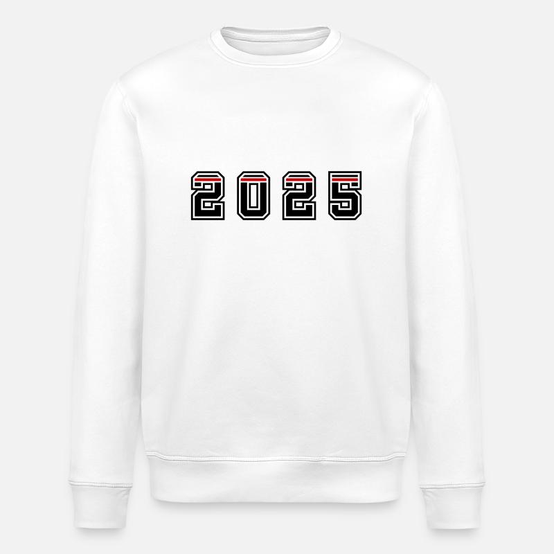 2025 Jahr - Stanley/Stella Unisex Bio-Sweatshirt ROLLER - Weiß