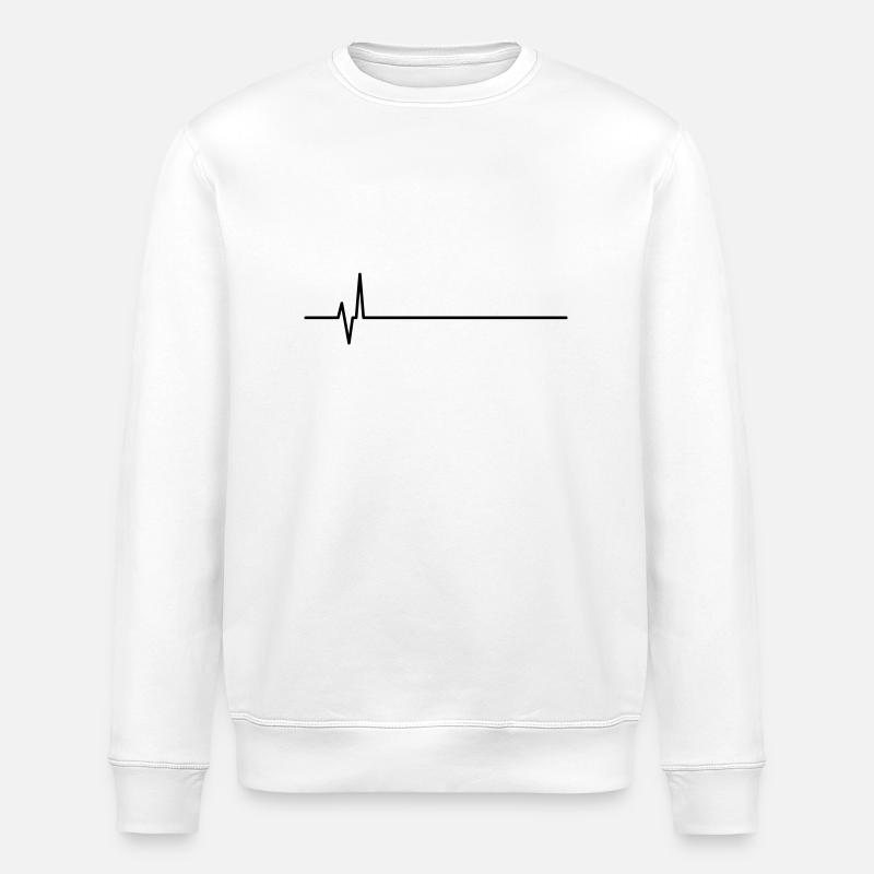 flatline - Stanley/Stella Unisex Bio-Sweatshirt ROLLER - Weiß