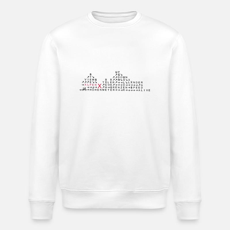 alpencross - Stanley/Stella Unisex Bio-Sweatshirt ROLLER - Weiß