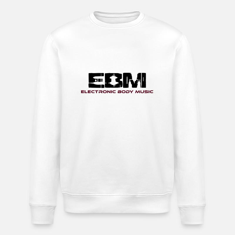 EBM - Electronic Body Music - Stanley/Stella ROLLER Unisex Organic Sweatshirt - white