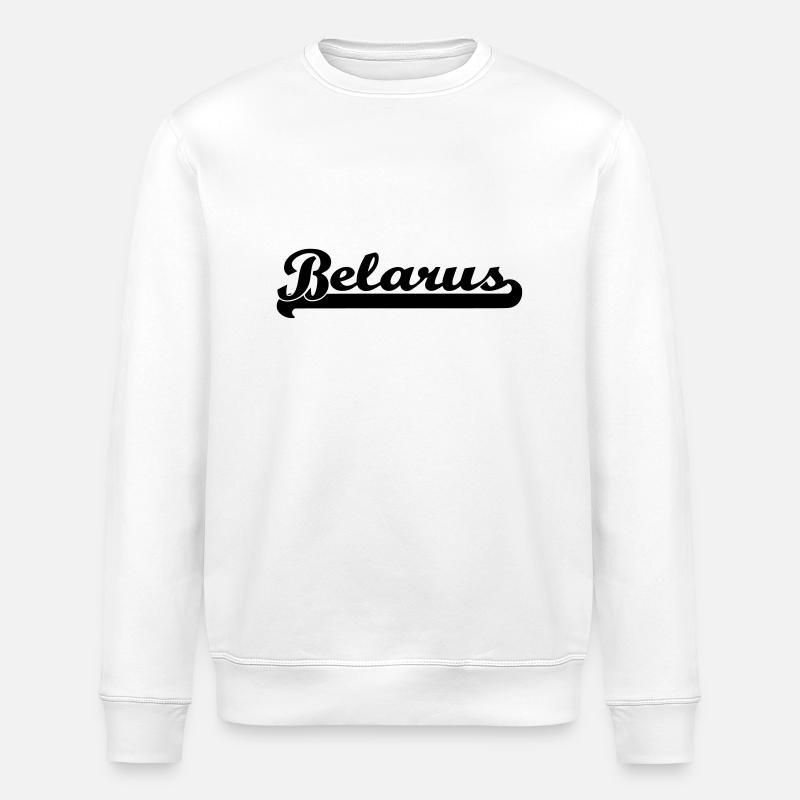 belarus schrift - Stanley/Stella Unisex Bio-Sweatshirt ROLLER - Weiß
