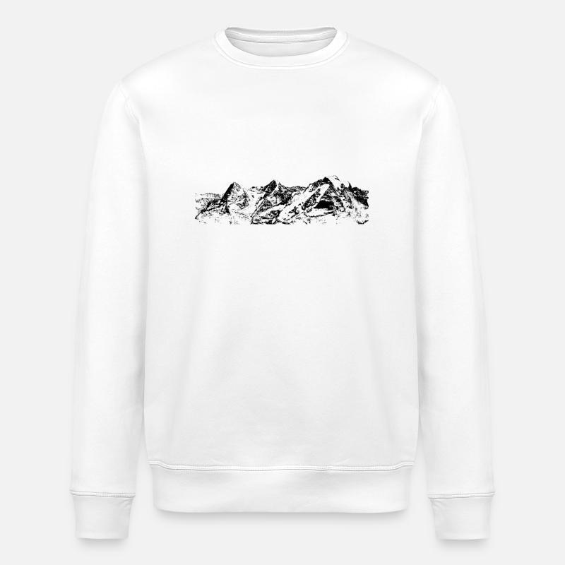 eiger-mönch-jungfrau - Stanley/Stella Unisex Bio-Sweatshirt ROLLER - Weiß