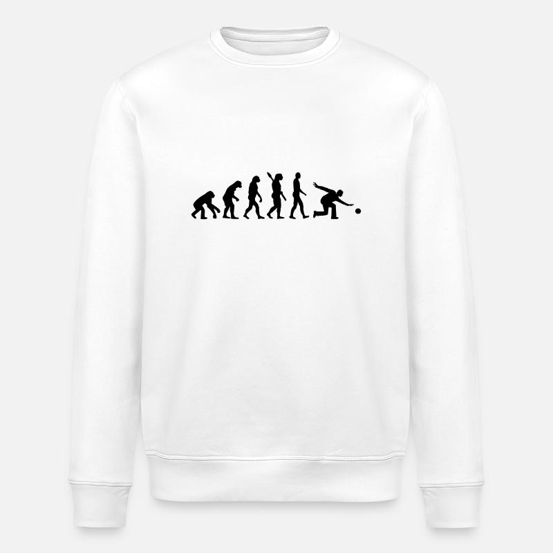 Evolution Bowling - Stanley/Stella Unisex Bio-Sweatshirt ROLLER - Weiß