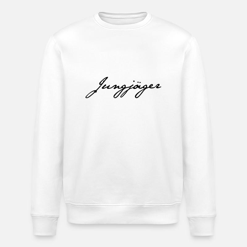 Young Hunter - Stanley/Stella ROLLER Unisex Organic Sweatshirt - white