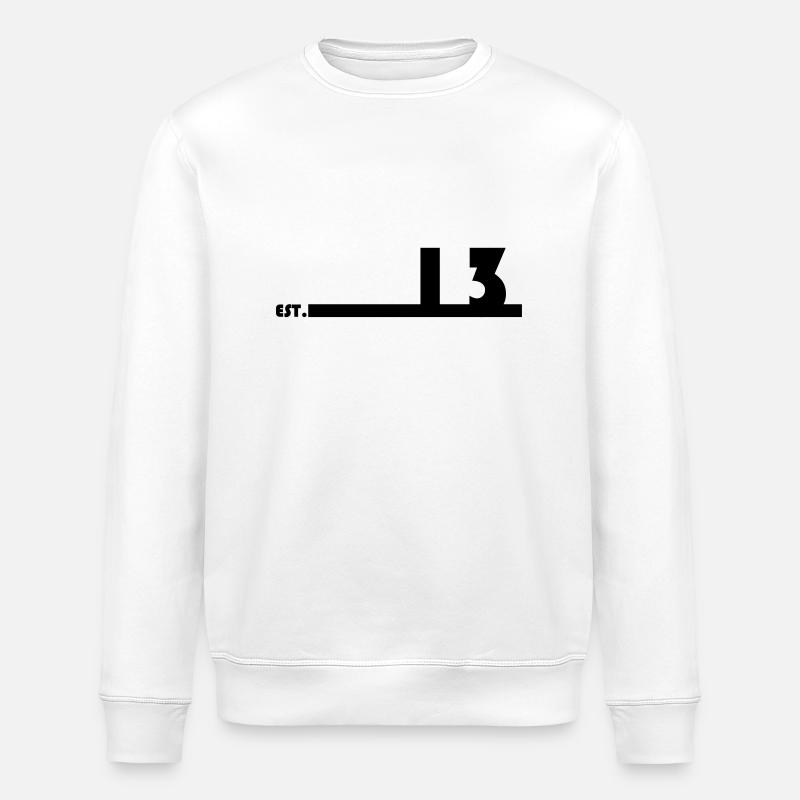 13_Black_Bauhaus93 - Stanley/Stella Unisex Bio-Sweatshirt ROLLER - Weiß