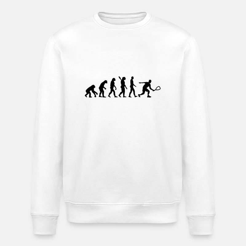 Evolution Racquetball - Stanley/Stella ROLLER Unisex Organic Sweatshirt - white