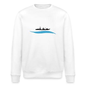 Kanu Wasser - Stanley/Stella Unisex Bio-Sweatshirt ROLLER - Weiß - Vorne - Nik (191cm)