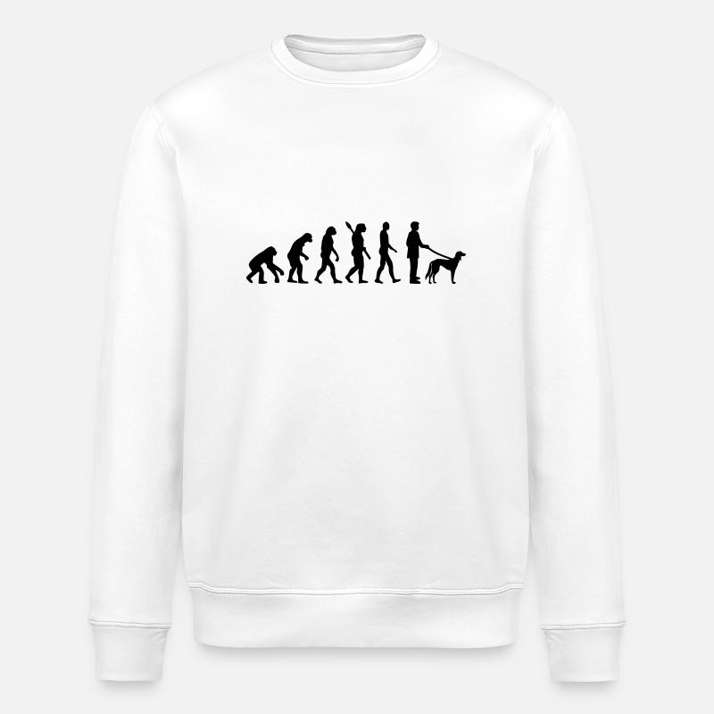 Saluki - Stanley/Stella Unisex Bio-Sweatshirt ROLLER - Weiß