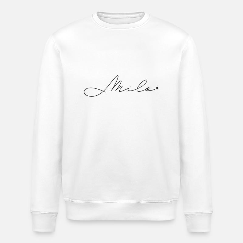 Name Milo - Stanley/Stella Unisex Bio-Sweatshirt ROLLER - Weiß