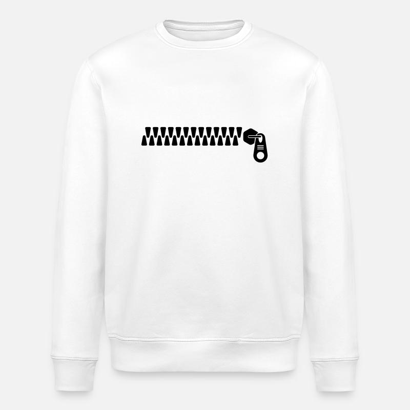 Zipper - Stanley/Stella ROLLER Unisex Organic Sweatshirt - white