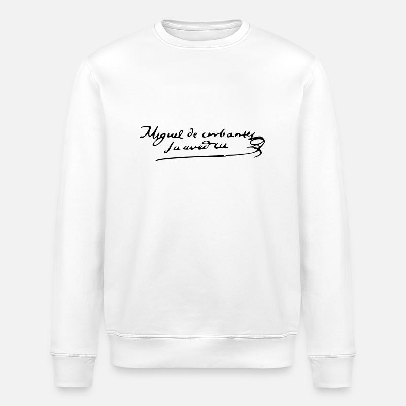 Miguel de Cervantes - Sweat bio ROLLER Stanley/Stella Unisexe - blanc