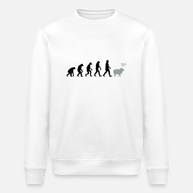 evolution mouton - Sweat bio ROLLER Stanley/Stella Unisexe - blanc