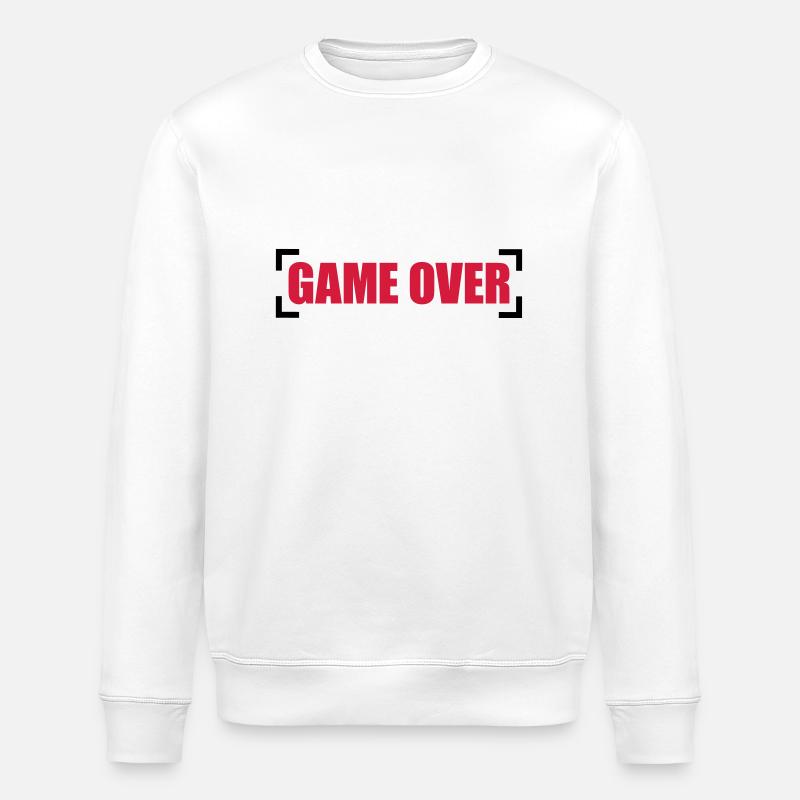 Game Over - Sweat bio ROLLER Stanley/Stella Unisexe - blanc