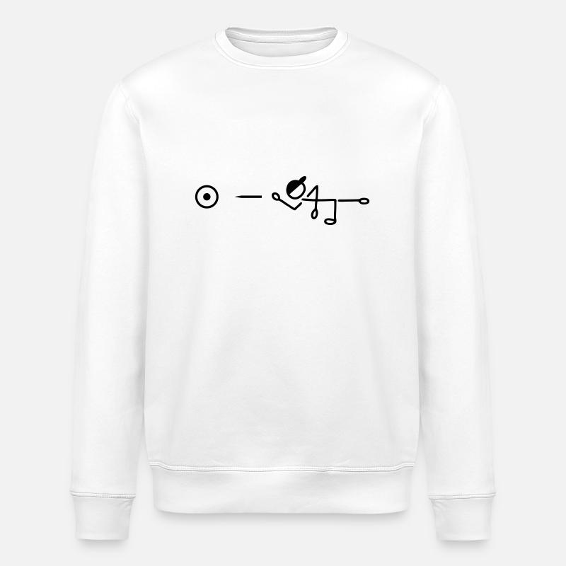 Darts target - Stanley/Stella ROLLER Unisex Organic Sweatshirt - white