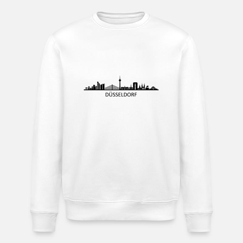 Skyline - Düsseldorf - Stanley/Stella Unisex Bio-Sweatshirt ROLLER - Weiß