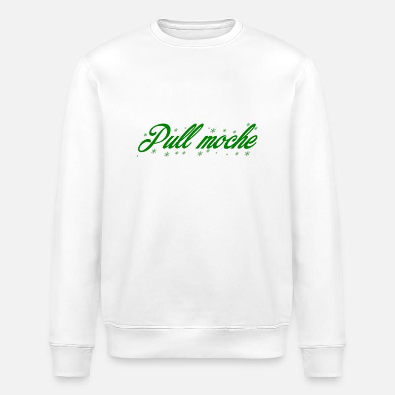 pull moche - Sweat bio ROLLER Stanley/Stella Unisexe - blanc