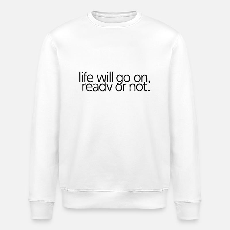 LEBEN - Stanley/Stella Unisex Bio-Sweatshirt ROLLER - Weiß
