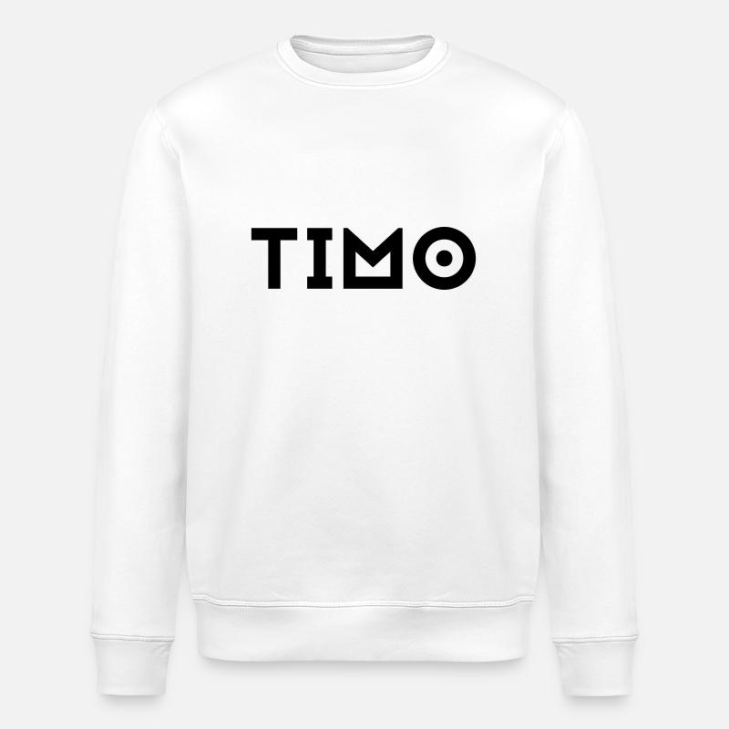 Prénom Timo - Sweat bio ROLLER Stanley/Stella Unisexe - blanc