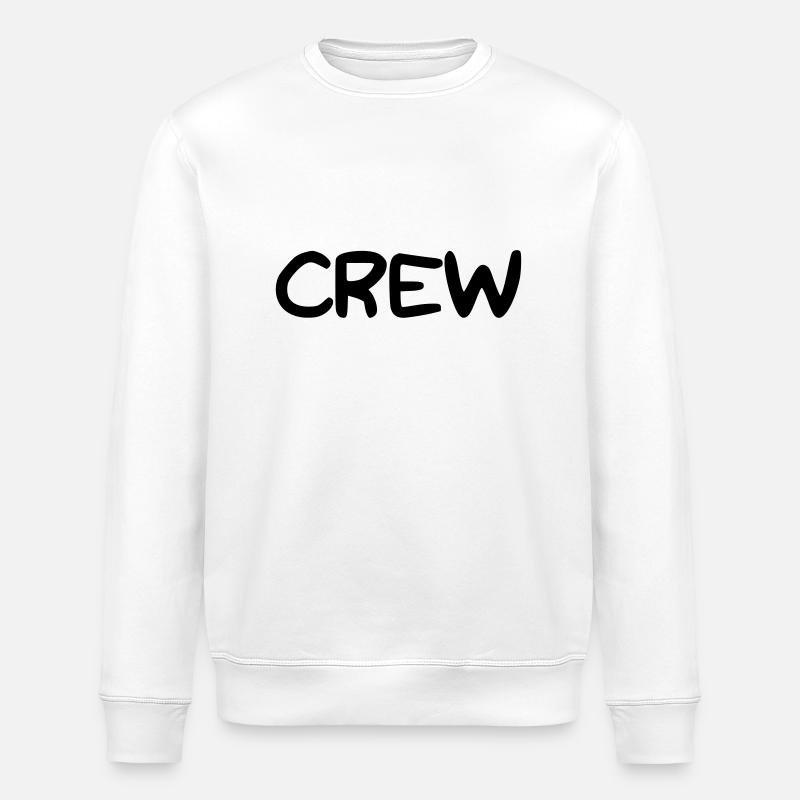 Schriftzug CREW - Stanley/Stella Unisex Bio-Sweatshirt ROLLER - Weiß