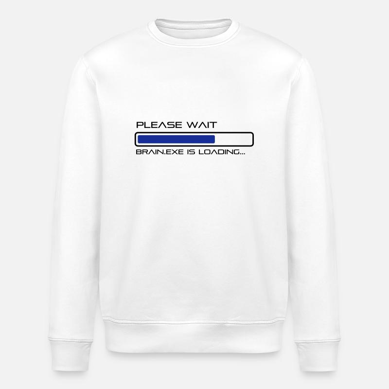 spruch_brain_exe_2 - Sweat bio ROLLER Stanley/Stella Unisexe - blanc