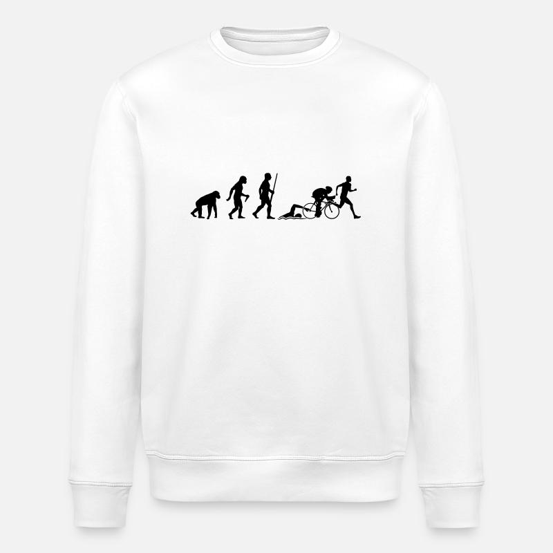 Triathlon Evolution - Stanley/Stella Unisex Bio-Sweatshirt ROLLER - Weiß