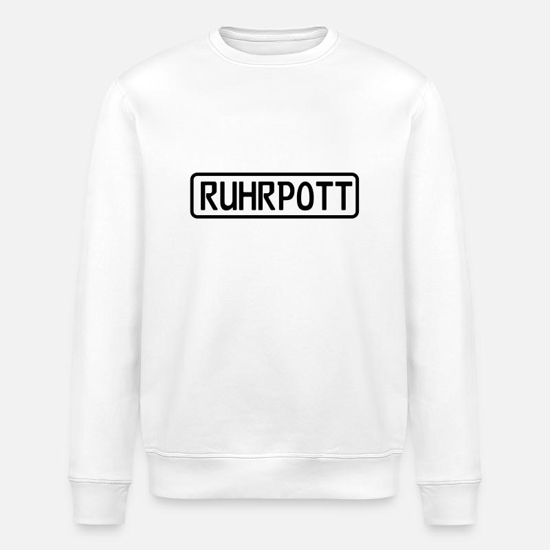 Ruhr Shield - Stanley/Stella ROLLER Unisex Organic Sweatshirt - white