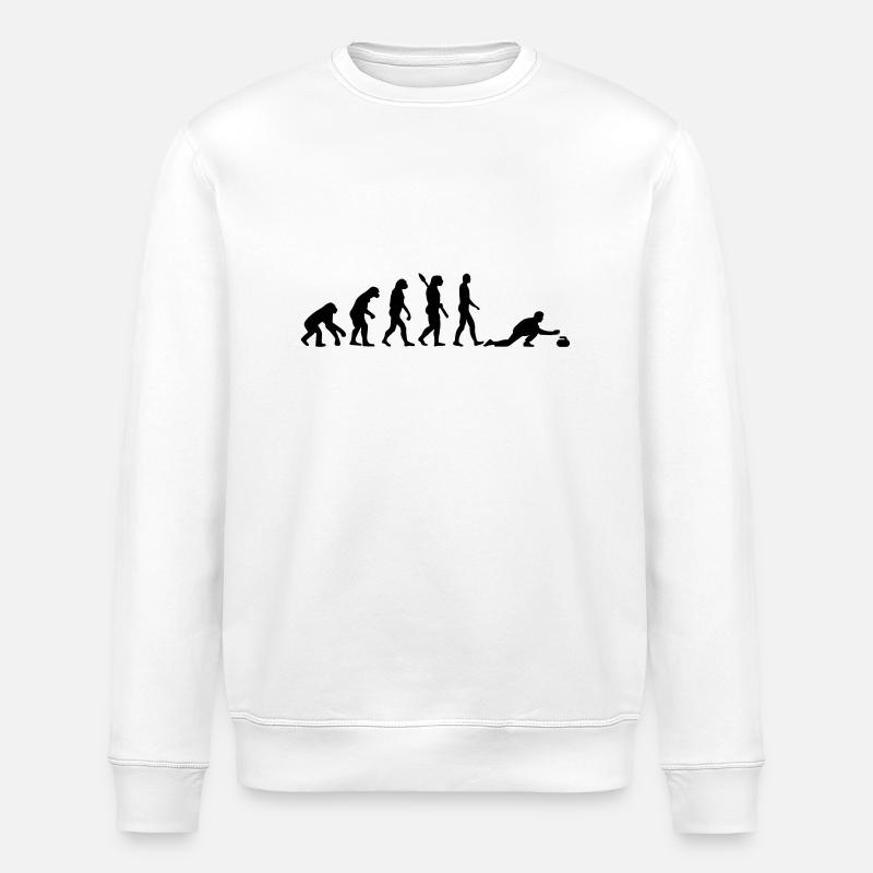 Curling Évolution - Sweat bio ROLLER Stanley/Stella Unisexe - blanc