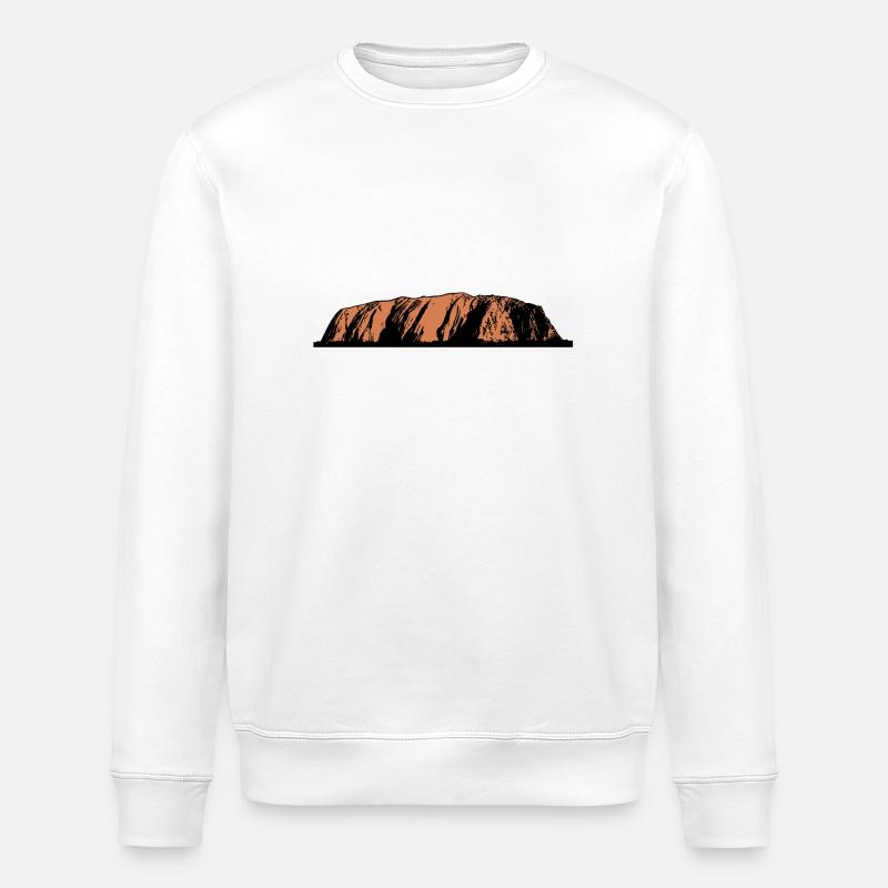 Ayers Rock - Australia - Stanley/Stella ROLLER Unisex Organic Sweatshirt - white