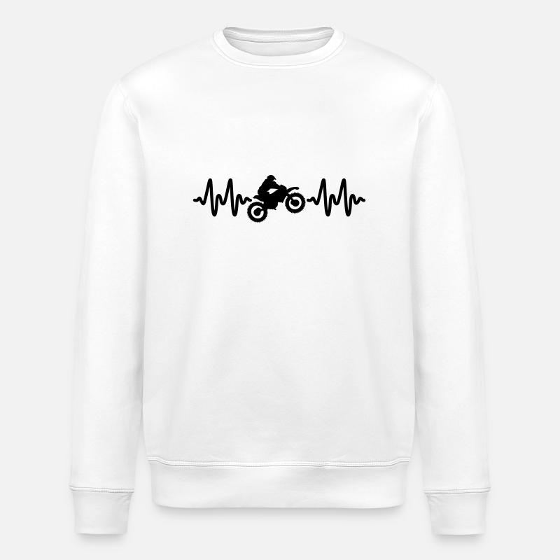 motocross - Stanley/Stella Unisex Bio-Sweatshirt ROLLER - Weiß