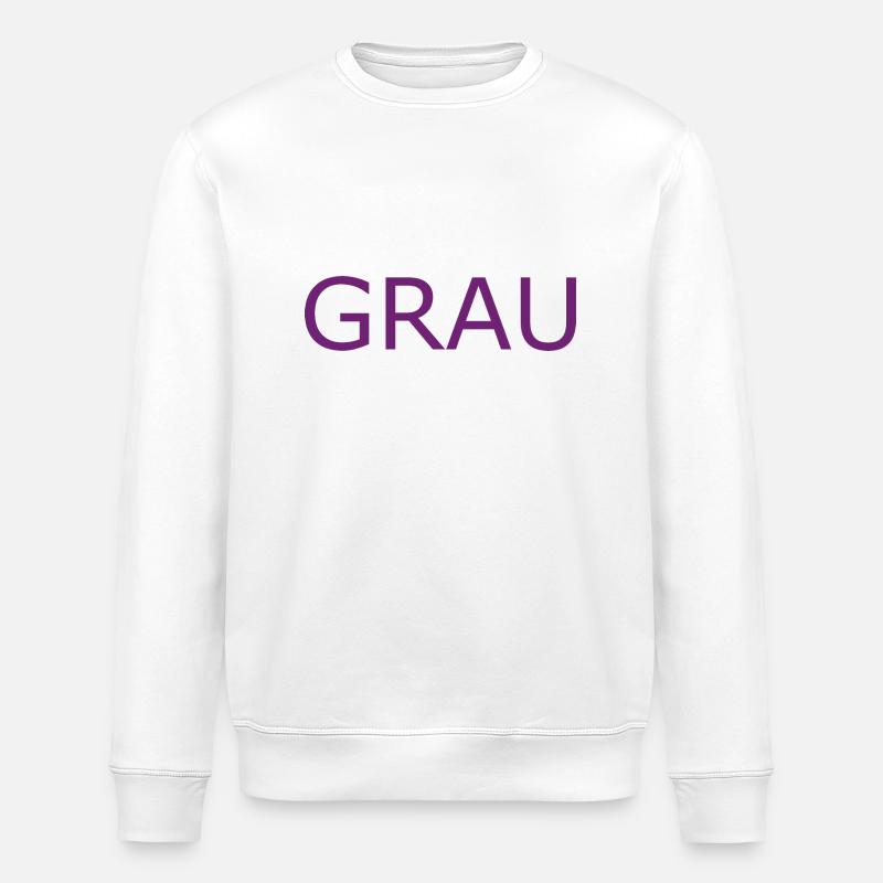 GRAU in LILA - Stanley/Stella Unisex Bio-Sweatshirt ROLLER - Weiß