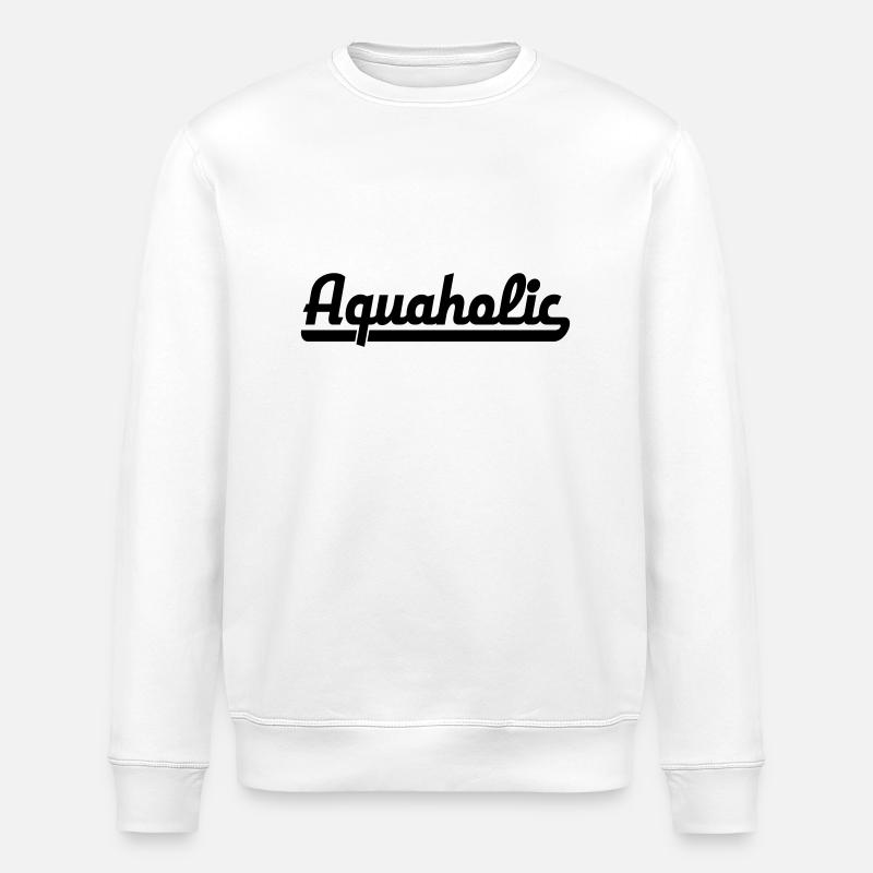 Aquaholic - Sweat bio ROLLER Stanley/Stella Unisexe - blanc