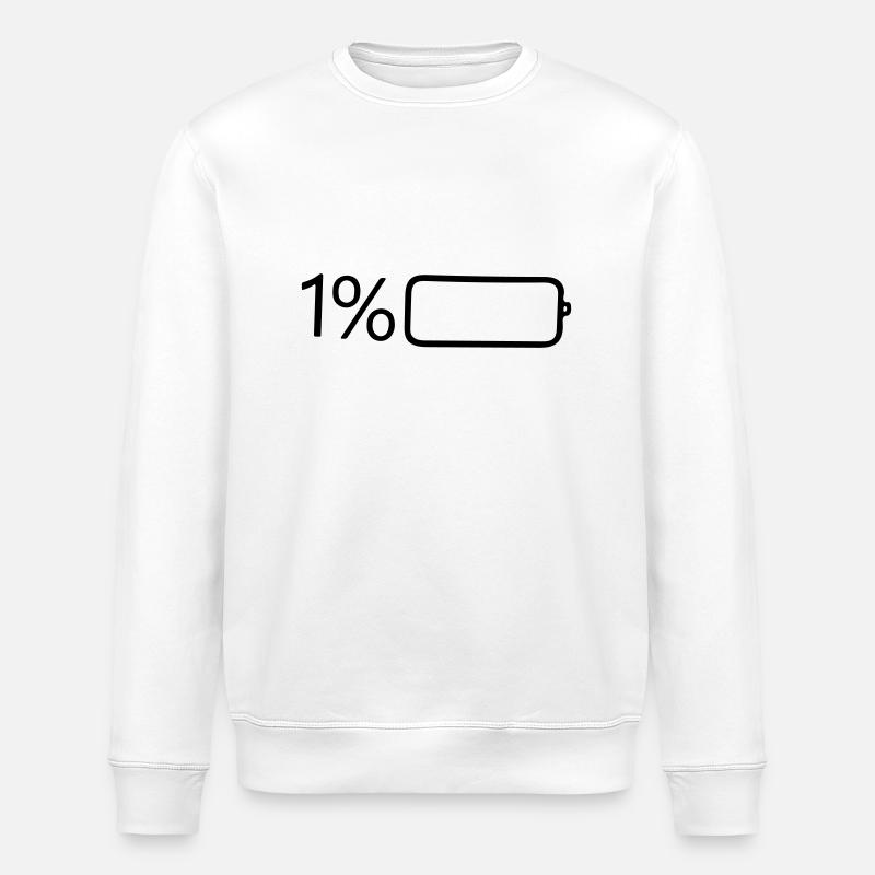 1 pour cent de puissance - Sweat bio ROLLER Stanley/Stella Unisexe - blanc