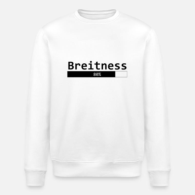 Breitness 80 - Stanley/Stella Unisex Bio-Sweatshirt ROLLER - Weiß