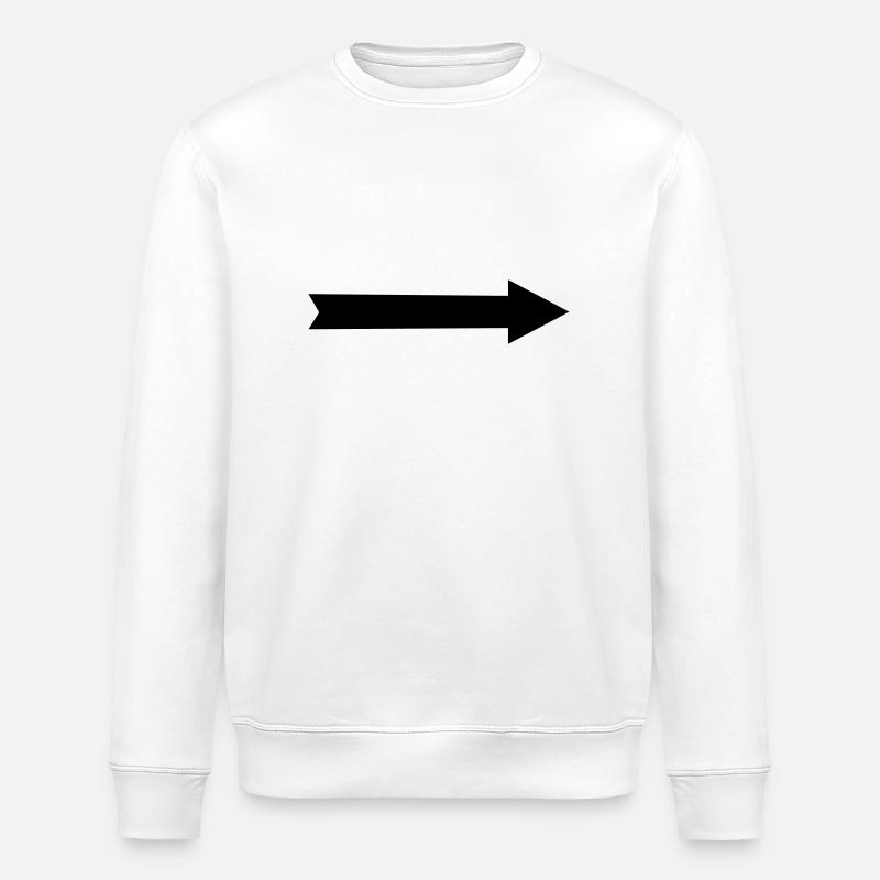 Pfeil gerade - Stanley/Stella Unisex Bio-Sweatshirt ROLLER - Weiß