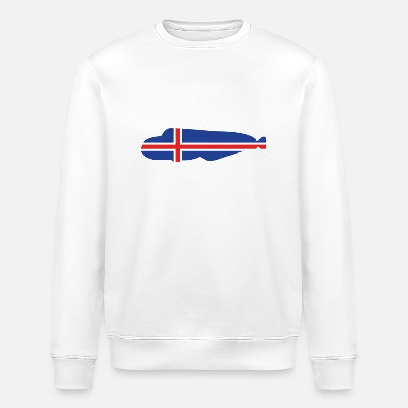Seewolf_Island_umriss - Stanley/Stella Unisex Bio-Sweatshirt ROLLER - Weiß