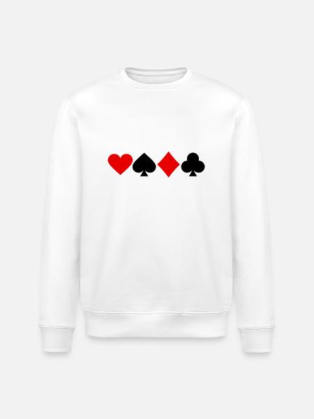 Kartendeck - Stanley/Stella Unisex Bio-Sweatshirt ROLLER - Weiß