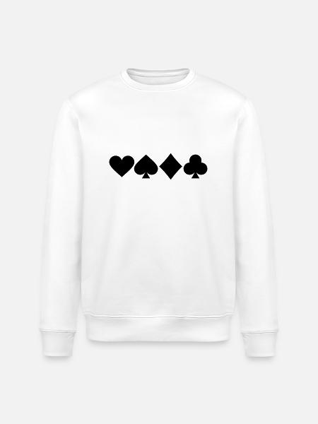 Kartendeck - Stanley/Stella Unisex Bio-Sweatshirt ROLLER - Weiß