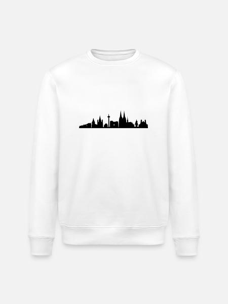 Koeln_Skyline - Stanley/Stella Unisex Bio-Sweatshirt ROLLER - Weiß