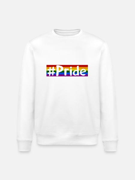 Pride - Stanley/Stella ROLLER Unisex Organic Sweatshirt - white