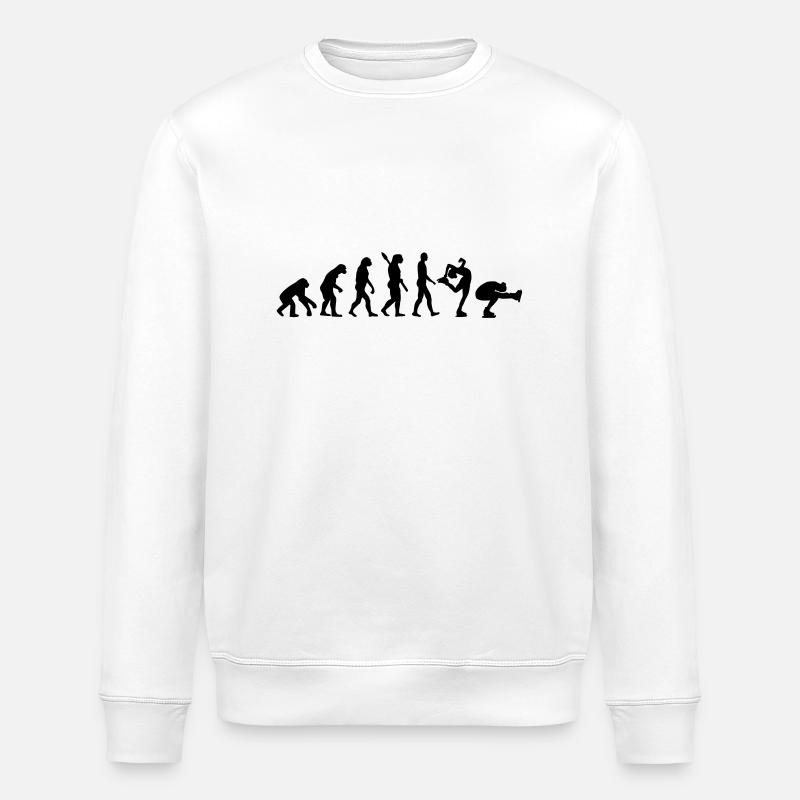 Evolution Eiskunstlauf - Stanley/Stella Unisex Bio-Sweatshirt ROLLER - Weiß