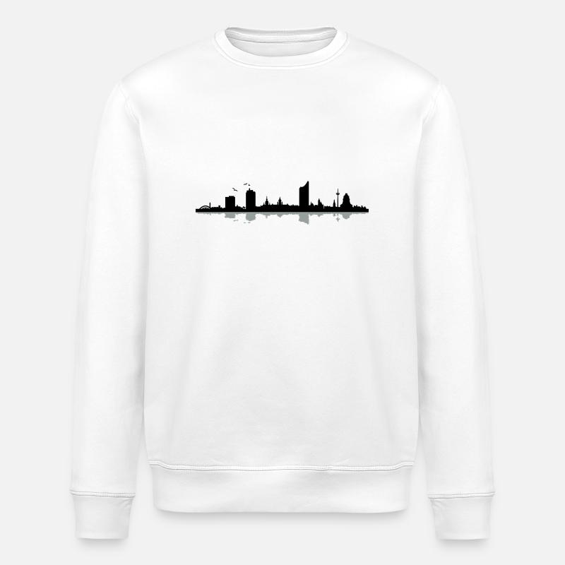 Leipzig Skyline - Stanley/Stella ROLLER Unisex Organic Sweatshirt - white