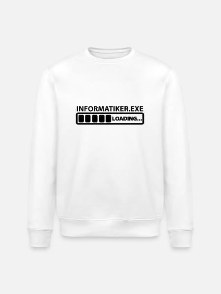 informatiker exe loading - Stanley/Stella Unisex Bio-Sweatshirt ROLLER - Weiß