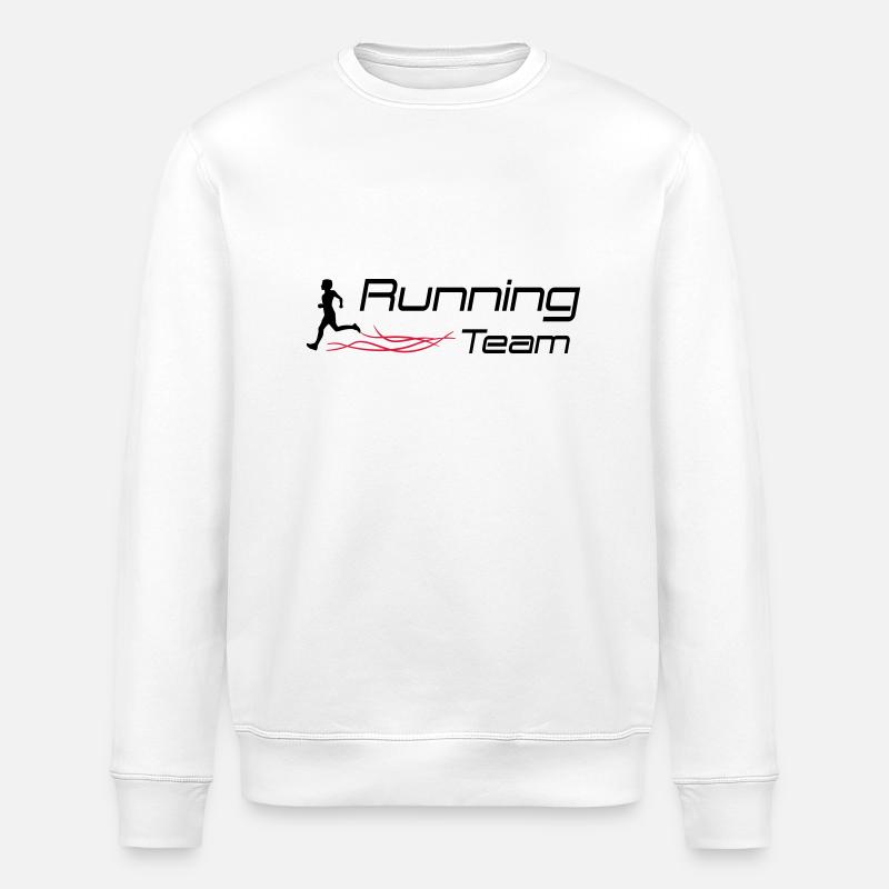 running team - Stanley/Stella ROLLER Unisex Organic Sweatshirt - white