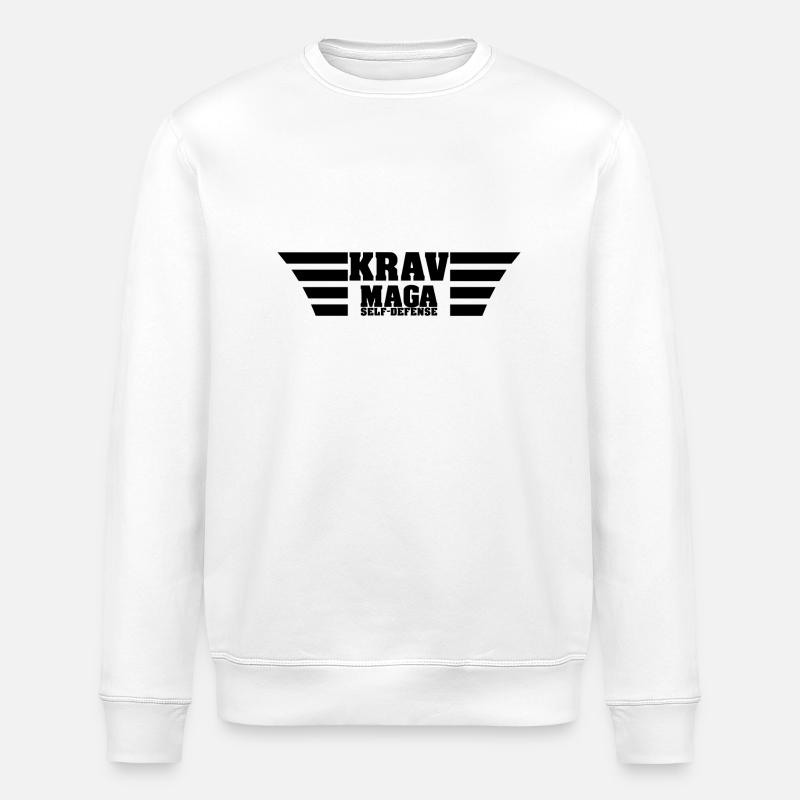 Krav Maga self defense - Stanley/Stella Unisex Bio-Sweatshirt ROLLER - Weiß