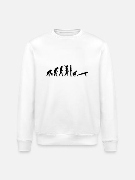 Evolution Burpees - Stanley/Stella ROLLER Unisex Organic Sweatshirt - white