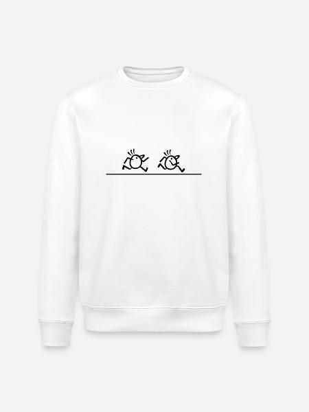 Marathon runner Fast lane - Stanley/Stella ROLLER Unisex Organic Sweatshirt - white