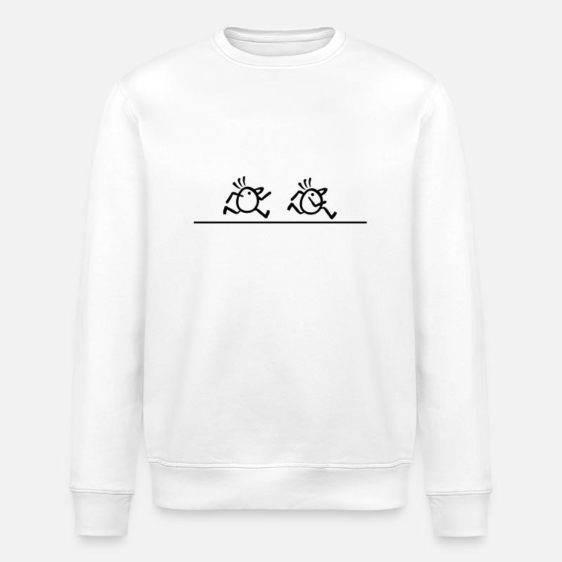 Marathon runner Fast lane - Stanley/Stella ROLLER Unisex Organic Sweatshirt - white