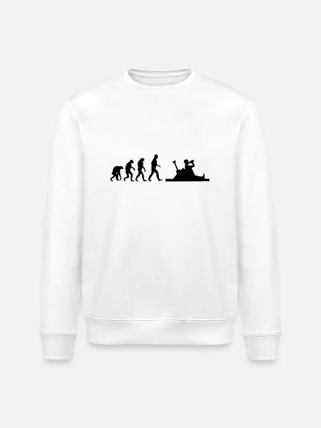 baustelle evolution - Stanley/Stella Unisex Bio-Sweatshirt ROLLER - Weiß