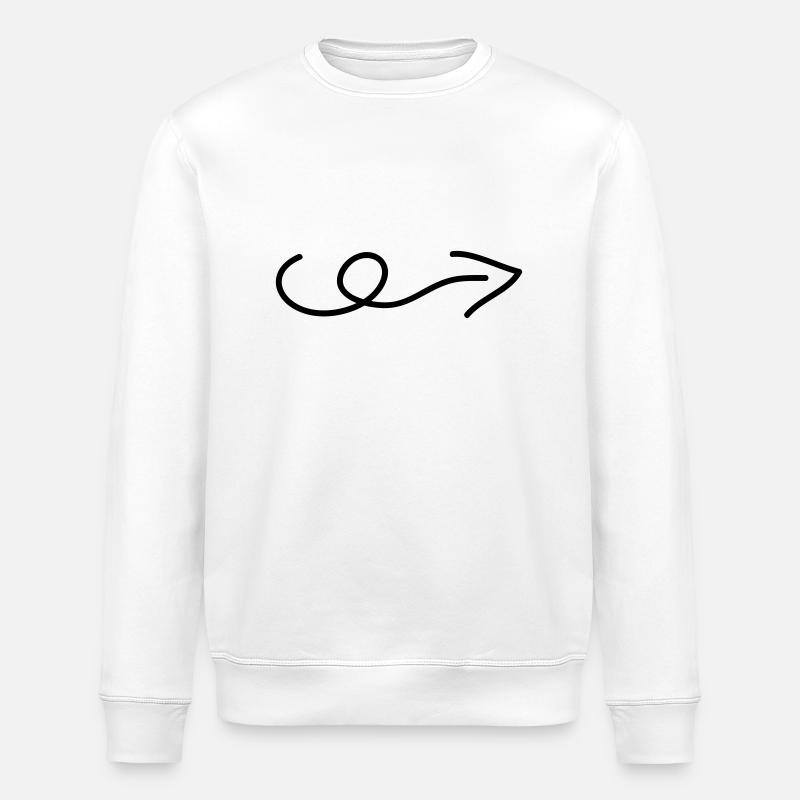 pfeil - Stanley/Stella ROLLER Unisex Organic Sweatshirt - white